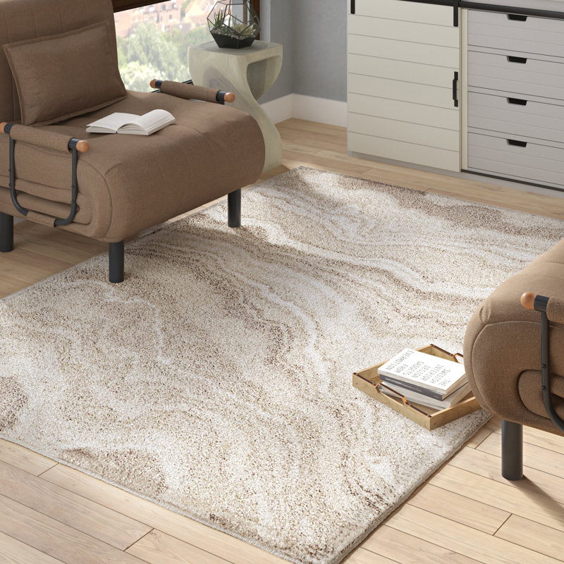 Mercury Row® Judith Abstract Ivory Area Rug & Reviews Wayfair
